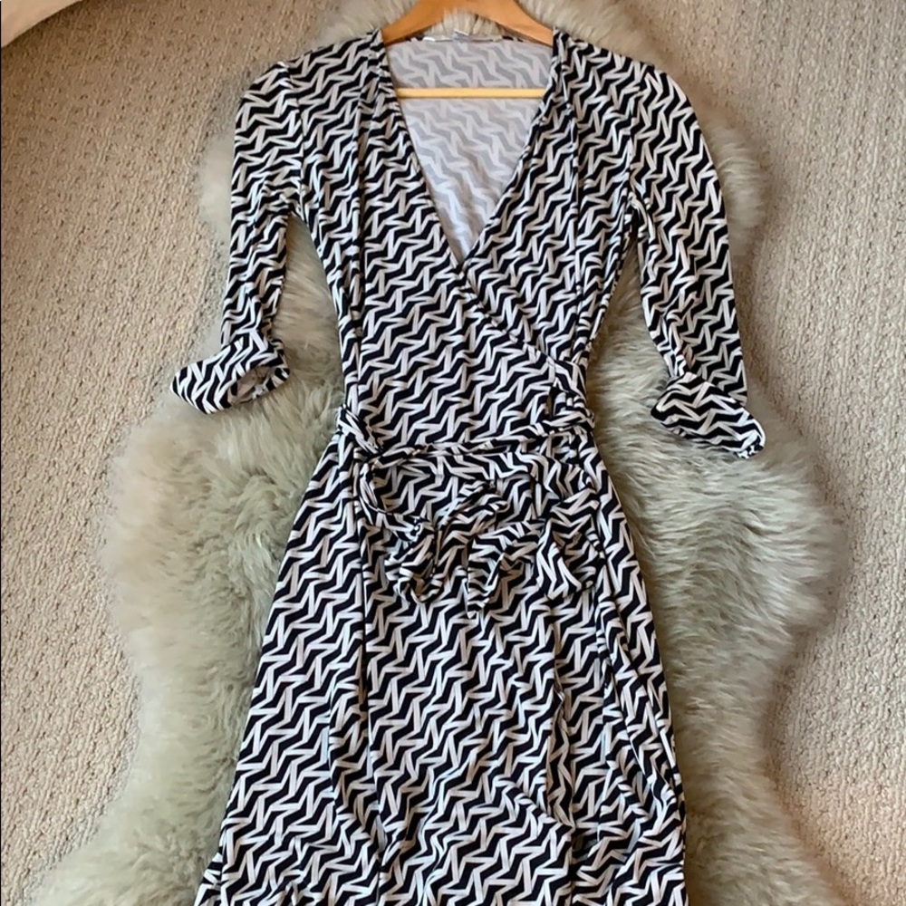 DVF Silk Jersey Wrap Dress